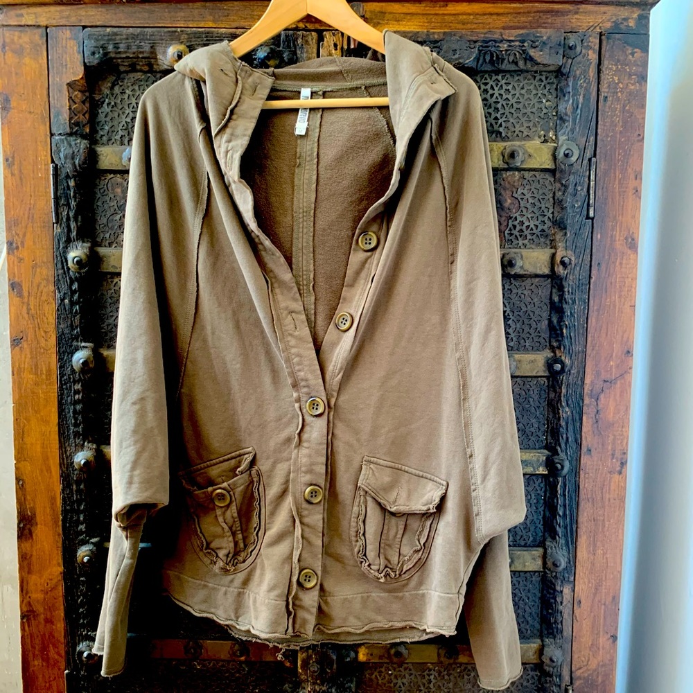 Monoreno army green hoodie